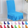 thumbnail image 1 of Dream Lifestyle Chair Cover, Stretchy Dining Room Chair Cover Slipcovers with Skirt, Stretch Chair Slipcovers Seat Cover Removable Furniture Kitchen Chair Covers for Home Hotel Wedding Party, 1 of 8