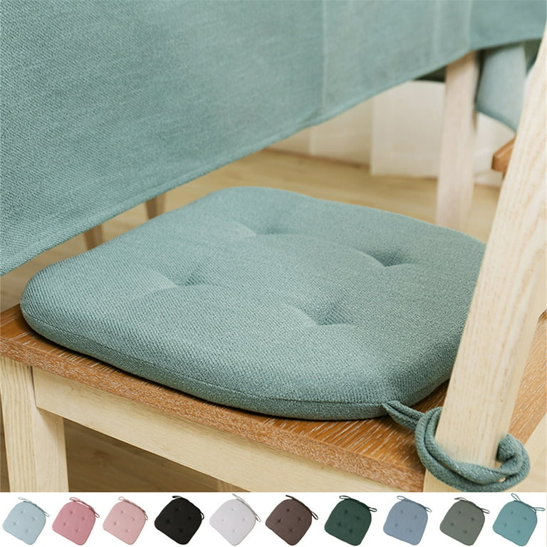 Dream Lifestyle Chair Cushion Sitting Cushion Seat Cushion Solid Color  Dining Chair Pad with Ties Computer Desk Cushion Butt Pillow Non Slip Chair  Pillow Pad for Kitchen Office 16.54x16 