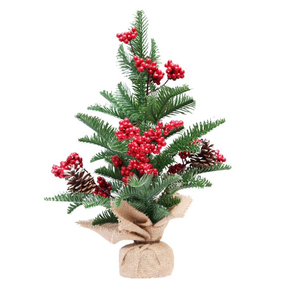 Dream Lifestyle Christmas Swag Decor Christmas Wreath with Berries Pine Cone Indoor Outdoor Window Front Door Wall Hanging Artificial Garland Swag Desktop Tree