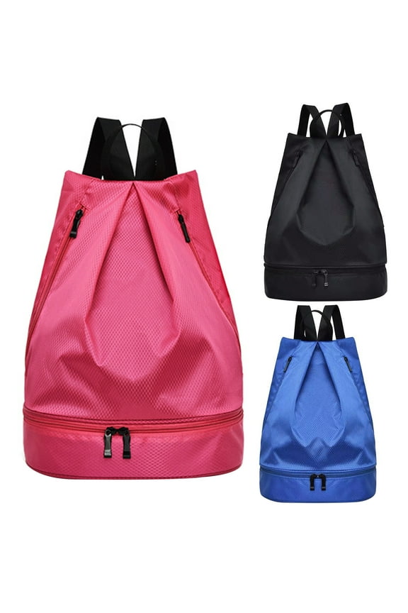 Dry Wet Separated Swim Backpack,Waterproof Sports Gym Travel Hiking Gear Backpack with Shoe Compartment for Men and Women