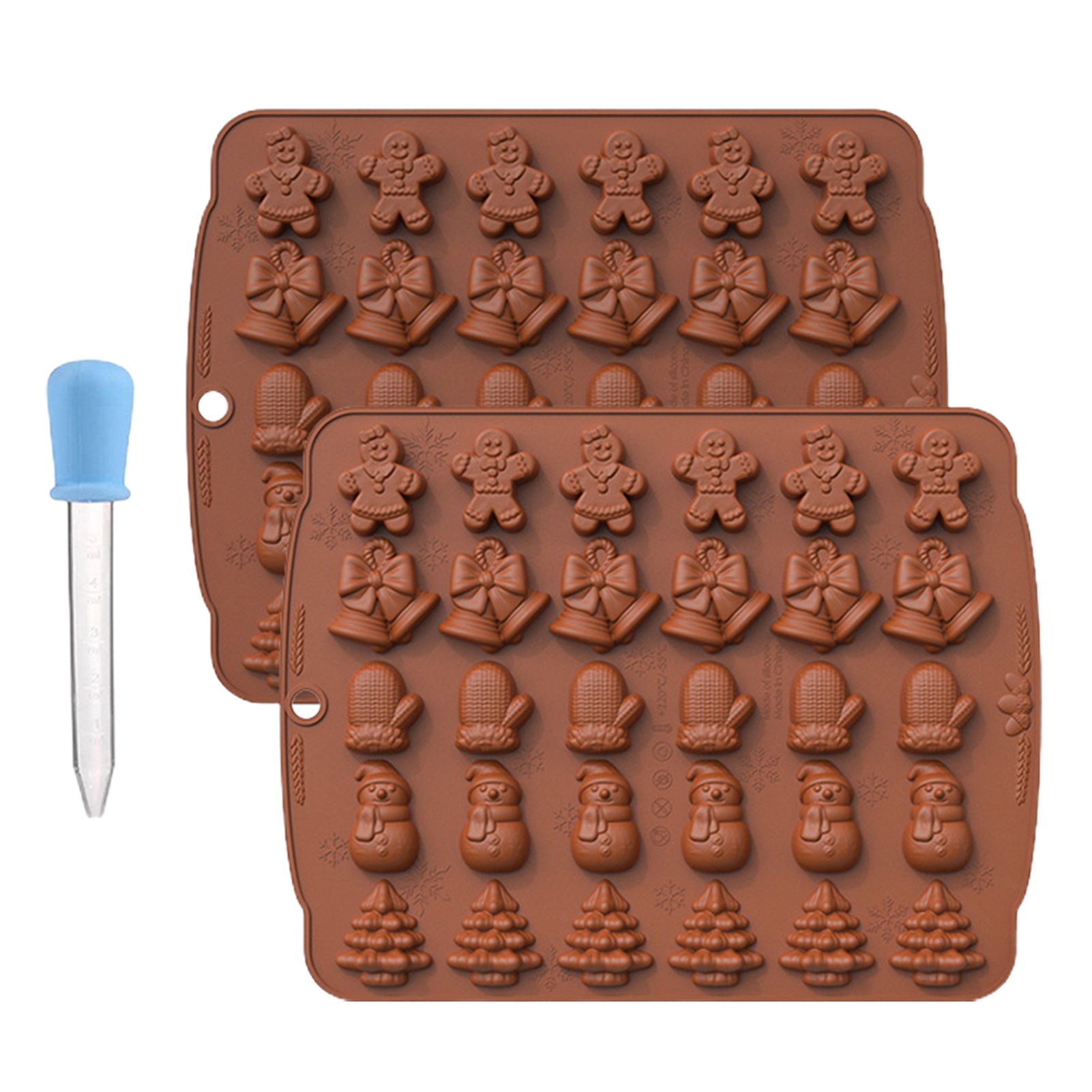 Dream Lifestyle Elk Shaped Baking Mold 2pcs Mini Christmas Cookie Molds