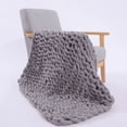 thumbnail image 1 of Dream Lifestyle Knit Blanket Throw Soft Chenille Knit Throw Blanket Handmade Crochet Blanket for Couch Bedroom Sofa Home Decor Great Gift Blanket, 1 of 5