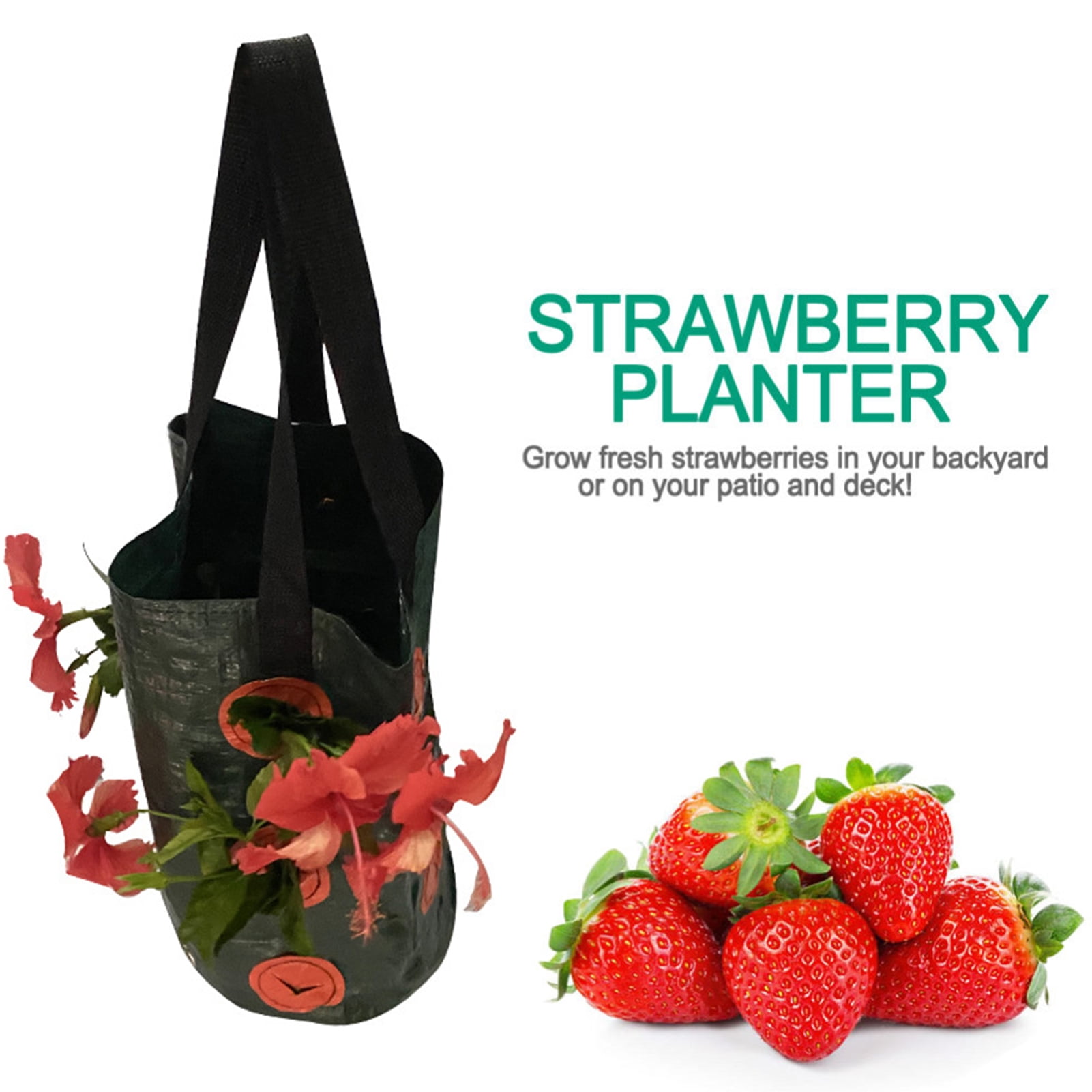 Dream Lifestyle Hanging Strawberry Grow Bags Planter Gardens Upside
