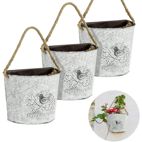 Dream Lifestyle Heat Resistant Indoor/Outdoor Wall Planter Iron White