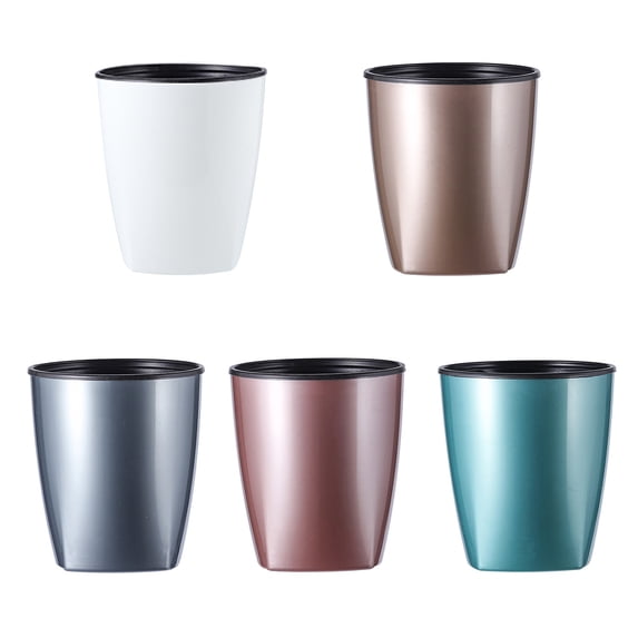 Dream Lifestyle Lazy Plastic Planter Pot,Self Watering Pots and Planters with Inner Pot Pure Color Flower Plant Pot for Indoor Plants,Flowers,Herbs,African Violets,Succulents