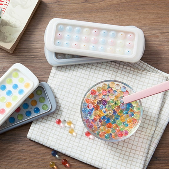 Dream Lifestyle Mini Ice Cube Trays, BPA Free Plastic Tiny Ice Cube Trays for Chilling Cocktail Whiskey Tea Coffee, 27 Mini Cubes Per Ice Tray, Flexible & Easy-Release