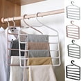 thumbnail image 1 of Dream Lifestyle Pants Hanger , Multi-Layer Anti-Slip Jeans Trouser Hanger Plastic Closet Rack, for Pants Tie Scarf Jeans Clothes, Multifunctional & Space Saving, 1 of 8