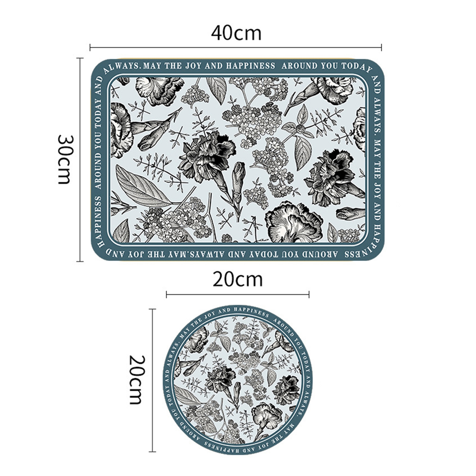 Dream Lifestyle Pvc Placemat Set Heatresistant Placemats Vintage