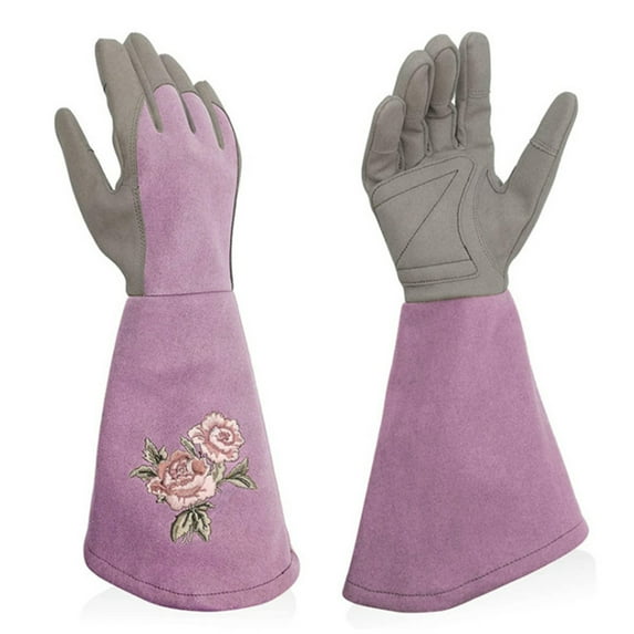 Dream Lifestyle Rose Pruning Gloves for Men & Women,Long Thorn Proof Gardening Gloves,Heat-Resistant Faux Leather Gauntlet,Best Garden Gifts & Tools for Gardener (Size M)