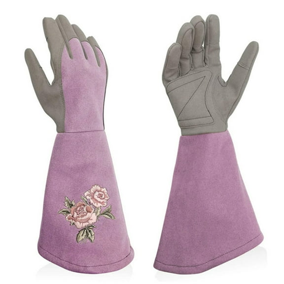 Dream Lifestyle Rose Pruning Gloves for Men & Women,Long Thorn Proof Gardening Gloves,Heat-Resistant Faux Leather Gauntlet,Best Garden Gifts & Tools for Gardener (Size S)