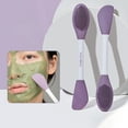 thumbnail image 1 of Dream Lifestyle Silicone Face Mask Brushes, Facial Mud Mask Applicator Mixing Brush, Double Head Soft Brush Face Mask Spatula For Mud,Clay,Body Lotion,Diy Mask, Purple, 1 of 8