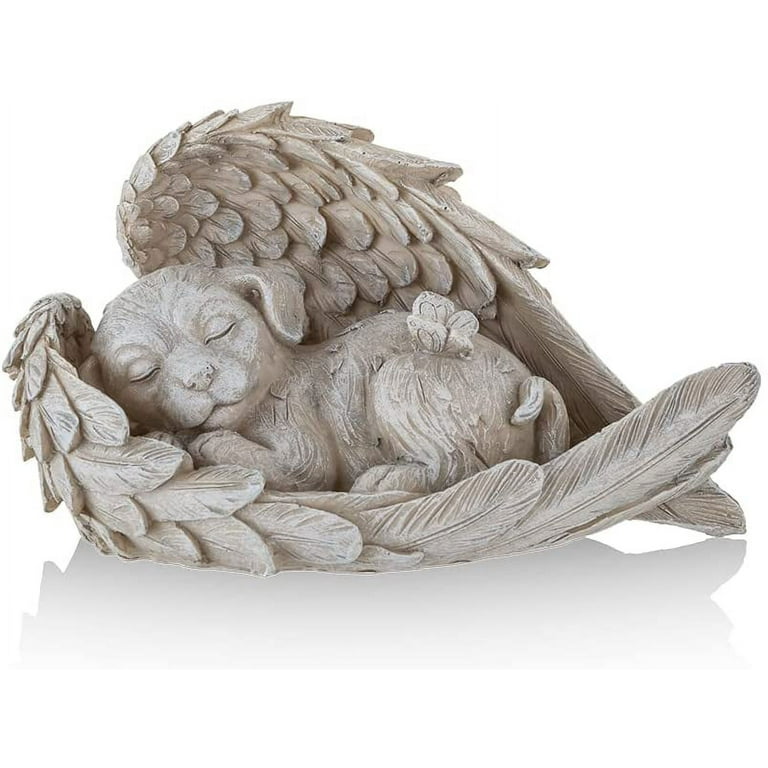 Dog angel figurine sales