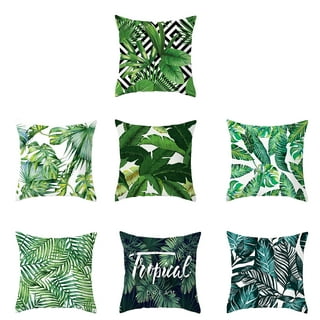 Palm Leaf Pillow Cover