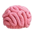 thumbnail image 1 of Dream Lifestyle Winter Knitted Knitted Brain Hat Funny Brain Knitted Beanie Hat Thick Warm Windproof Stretch Soft Solid Color Autumn Winter Outdoor Cycling Ear, 1 of 8