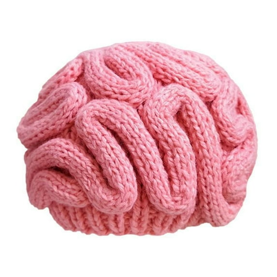 Dream Lifestyle Winter Knitted Knitted Brain Hat Funny Brain Knitted Beanie Hat Thick Warm Windproof Stretch Soft Solid Color Autumn Winter Outdoor Cycling Ear