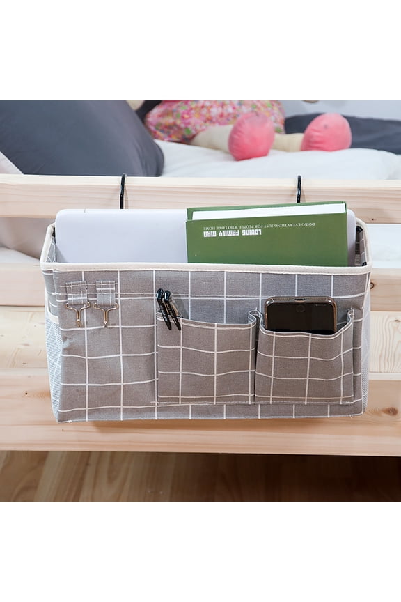 Bedside Caddy Hanging Bed Organizer, Large Storage Bag Pocket for Bunk and Hospital College Dorm Beds Baby Bed Rails,Can be Placed Glasses Books Daily Supplies