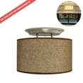 thumbnail image 1 of Dream Lighting 10.8" LED Pendant Light,12volts,Brown Fabric Shade, RV Trailer Interior, Kitchen Dinning Room,350lm, 1 of 8