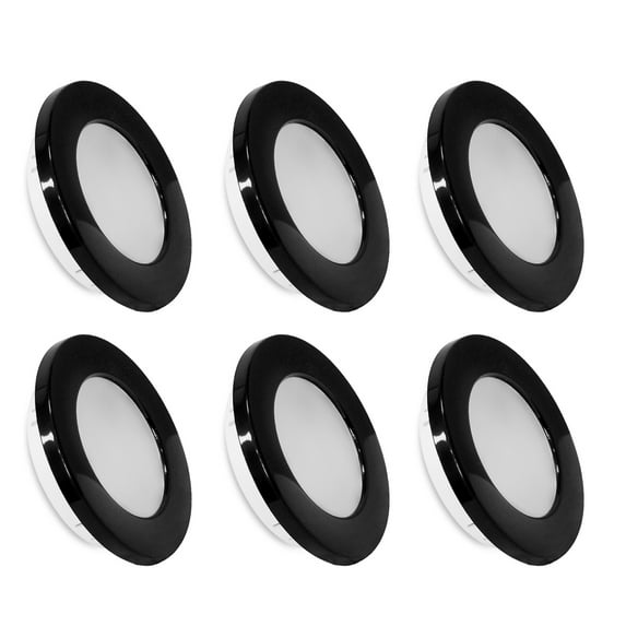 Dream Lighting 12V Ceiling Lights 2.75" LED Recessed Down Light Interior RV Trailer Boat Cabinet Cool White,Pack of 6