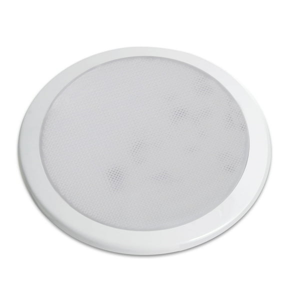 Dream Lighting 8.5" LED Ceiling Light, Ultra Thin, 12V, Warm White, for RV, Boat, Cabin, Kitchen, Surface Mount, White Shell