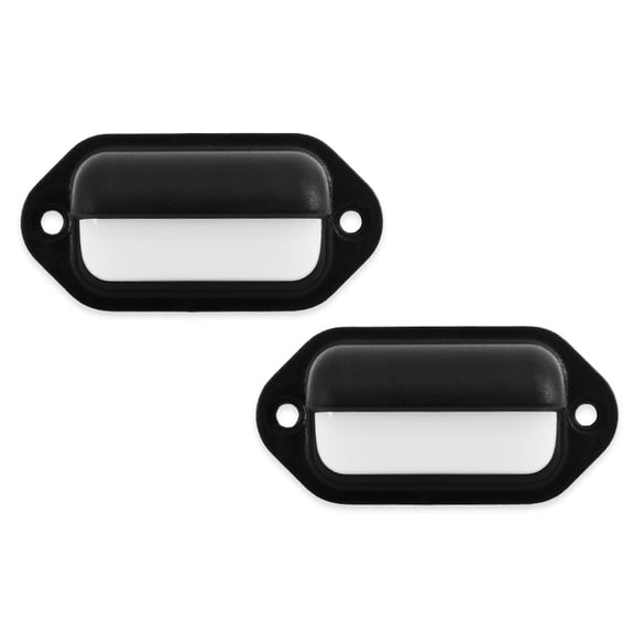 Dream Lighting Black Waterproof 12V LED Courtesy Light for Yacht Marine Cabin RV Trailer Companion Way Lights,Cool White Lighting,Pack of 2