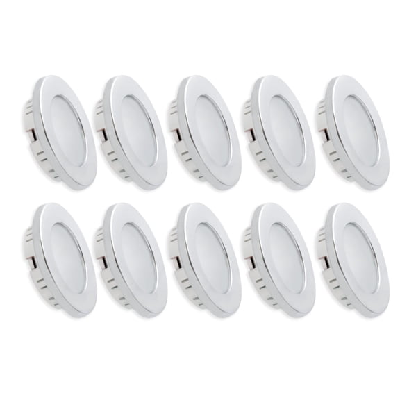 Dream Lighting 2.7" LED Recessed Ceiling Light,12Volts,for RV Trailer Camper Kitchen Under Cabinet,Downlight,Warm White,6-Pack