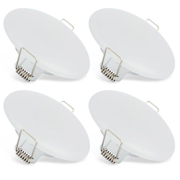 Dream Lighting 3.5" LED Recessed Ceiling Light, 12Volts, with Springs, RV Camper Trailer, Under Cabinet Light, 3500K, Pack of 4