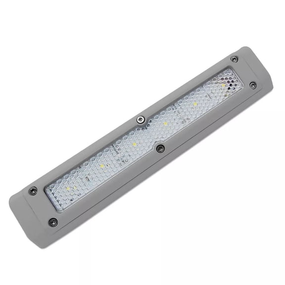 Dream Lighting 7.8inch LED Awning Light,Porch Light, 12Volts,For RV Campers Trailer,Gray Shell,Waterproof