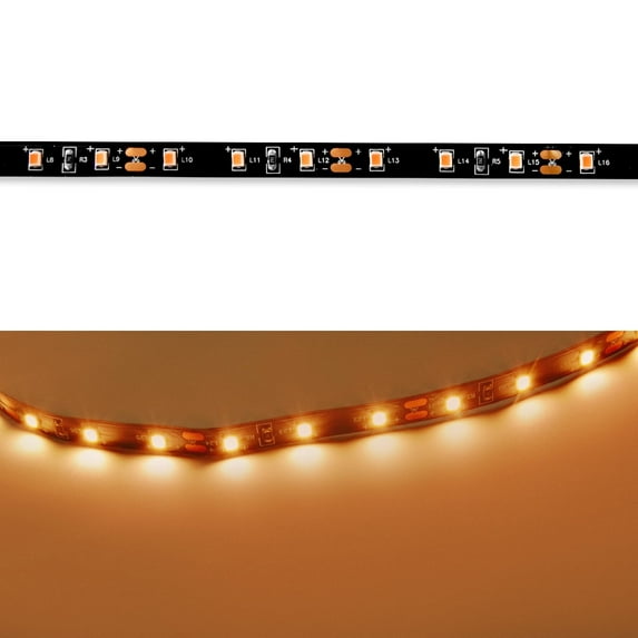Dream Lighting 96in 12V DC LED Decor Flexible Strip Light,for RV SUV Camper,Non-Waterproof Amber