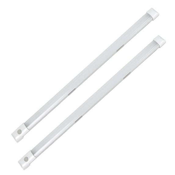 Dream Lighting LED 12V 11.81inch Switched Under Cabinet Light Bar RV Coach Van Boat Ship Indoor Compartment Kitchen Lighting Cool White, 2-Pack
