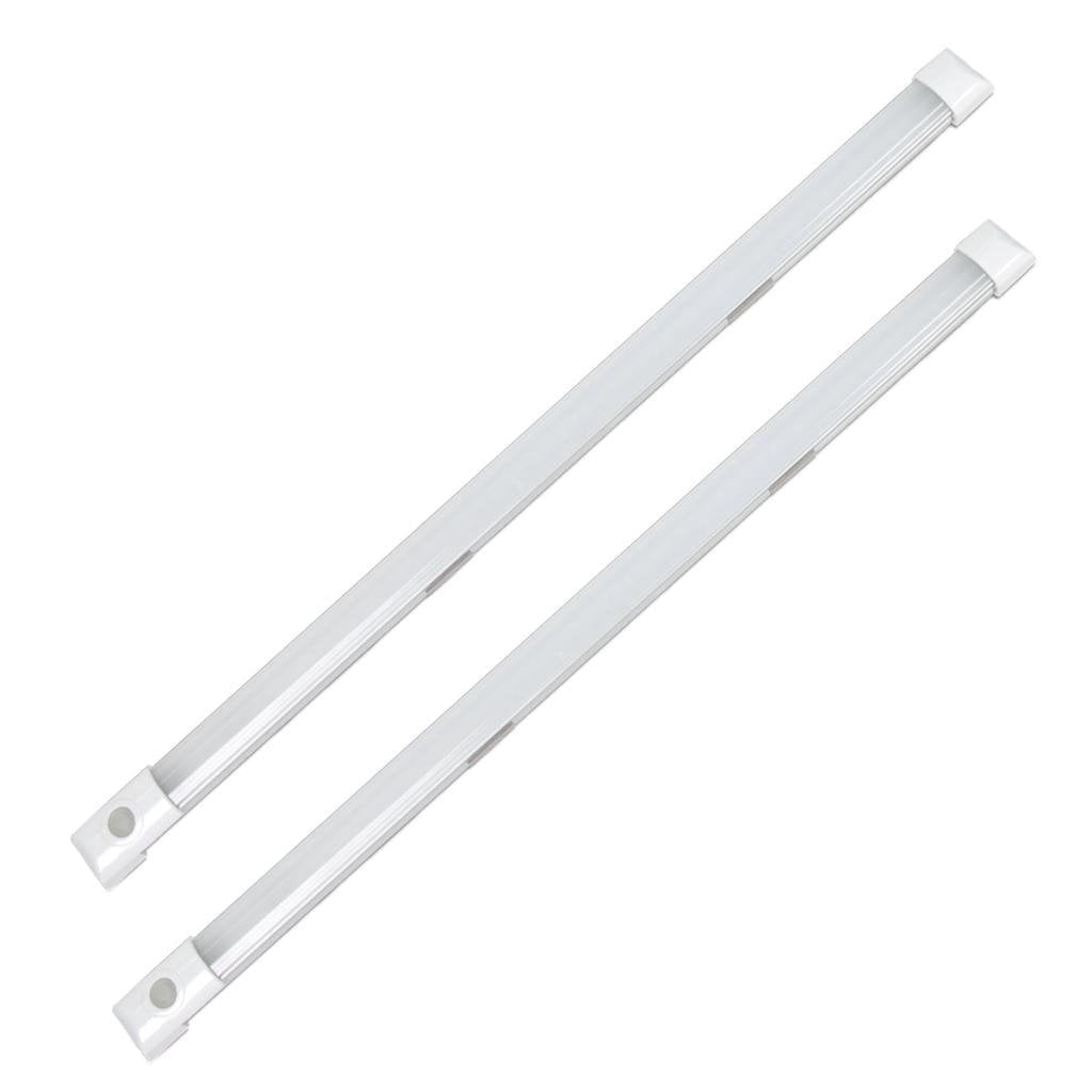 Dream Lighting 12V LED Under Cabinet Light Bar,RV Camper Boat Interior Lighting,Ultra Slim,Cool White, 2-Pack