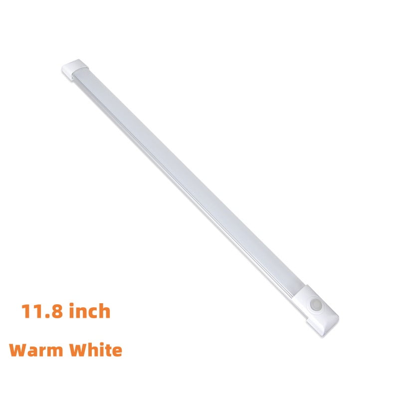 Slim Warm White Aluminum LED Under Cabinet Light Bar, 12 inches