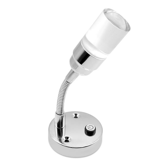 Dream Lighting LED Flexible Reading Light,Cool White & Blue,Wall Mount,for RV Camper Van,with Switch