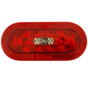 Dream Lighting LED Oval Tail Light w/ Backup, Red Reflector Trim Ring