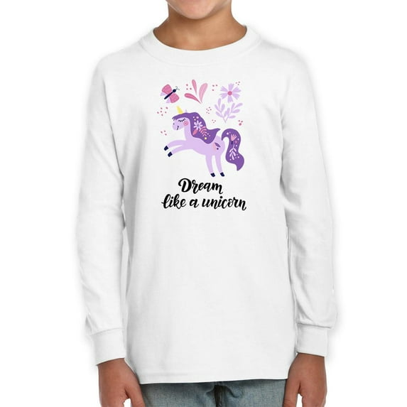 Dream Like A Unicorn Cute Nature Long Sleeve Toddler -Image by Shutterstock, 5 Toddler