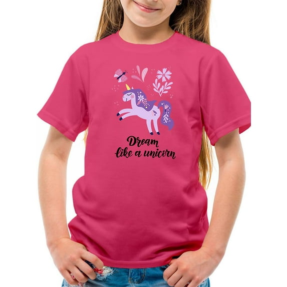 Dream Like A Unicorn Cute Nature T-Shirt Juniors -Image by Shutterstock, x-Large