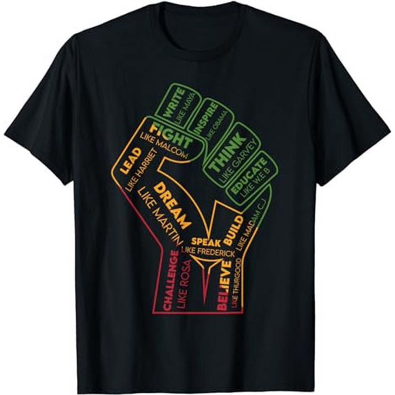 Dream Like Martin Lead Like Harriet Black History Pride T-Shirt