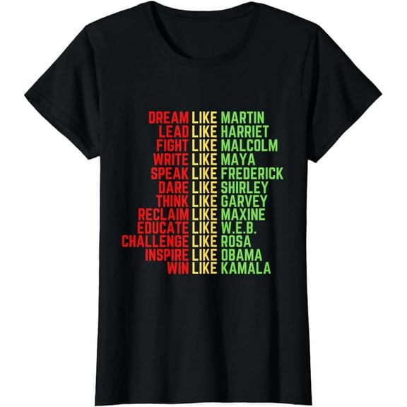 Dream Like Martin Men Women Boys Girls Black History Month T-Shirt