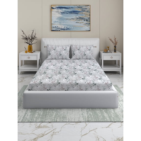 Dream Living King Size 1 Flat sheet, 2 Pillow Covers, Deep Pocket Soft Microfiber 3 Piece Set