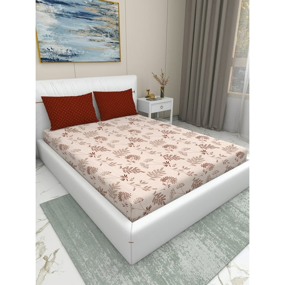 Dream Living 3-Piece King Size Soft Microfiber Bed Set - Saffron Bushes