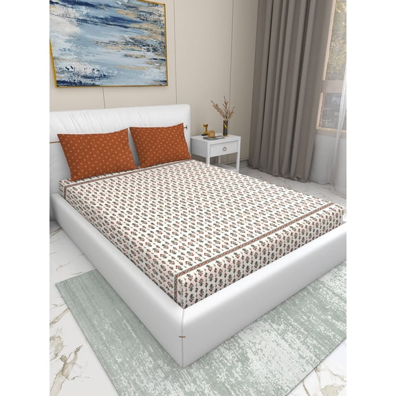 Dream Living King Size 3-Piece Soft Microfiber Bed Sheet Set - Rusty Bliss
