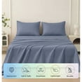 thumbnail image 1 of Dream Living King Size Bedding Set (Includes 1 Flat Sheet, 1 Fitted Sheet, 2 Pillow Covers, 14'' Deep Pocket Soft Microfiber 4 Piece Set) Grey, 1 of 5