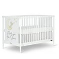 thumbnail image 1 of Dream On Me Moon Bear Reaching For The Stars 4 In 1 Modern Island crib With Rounded Spindles I Convertible Crib I Hand Printed Mural On One End Panel I Mid- Century Meets Modern in White Finish, 1 of 15
