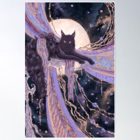 Dream Of A Thousand Cats Poster Wall Art, Modern Wall Decor For Living Room Bedroom, 8x12 UNFRAMED