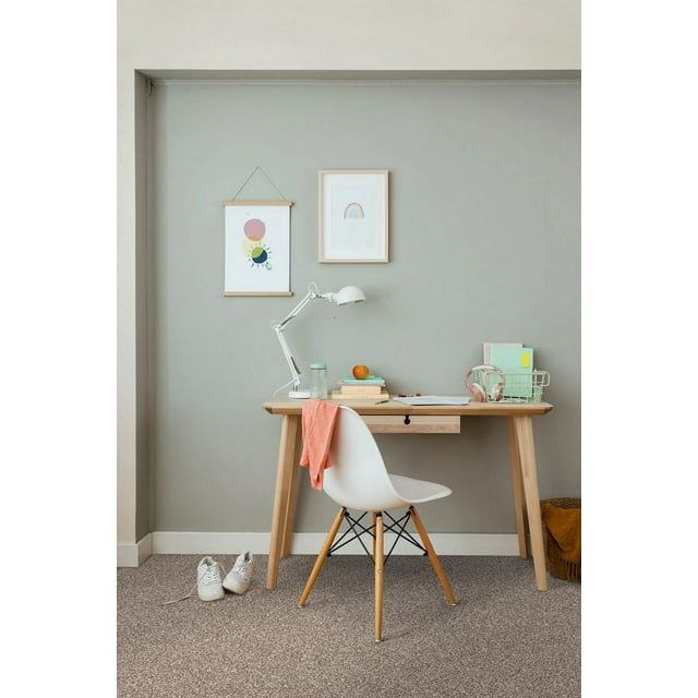 Dream On, Color Buff 36 in. x 144 in. Peel and Stick Polyester Carpet Tile ( 36 sq. ft. / Carton)