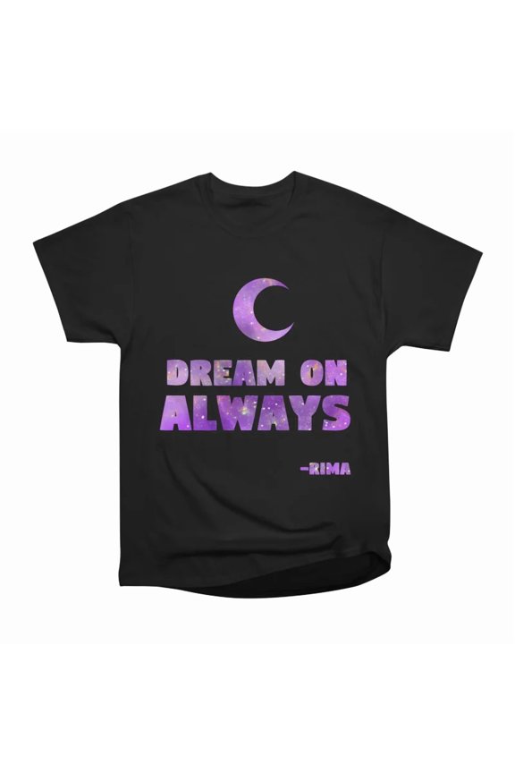 Dream On Galaxy Moon Inspirational Quote T-Shirt Tee Gift For Him Merch For Her Apparel Fo