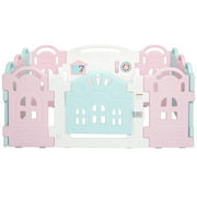 Dream On Me 12 Panel Rumi Play Pen/ Playpen / Playard Pink and Blue