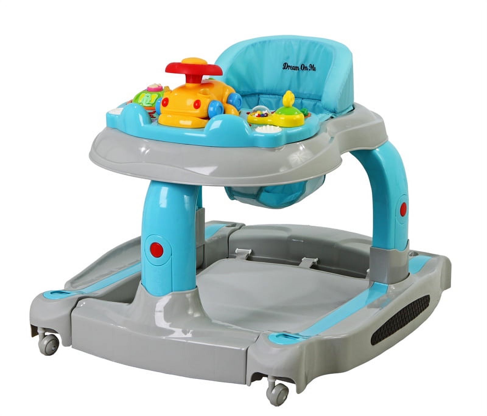 Dream On Me - 2-in-1 Baby Tunes Musical Activity Walker and Rocker, Gray - image 1 of 4