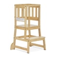 thumbnail image 1 of Dream On Me 2-in-1 Funtastic Tower and Step Stool, Easy to Assemble, Natural, 1 of 7