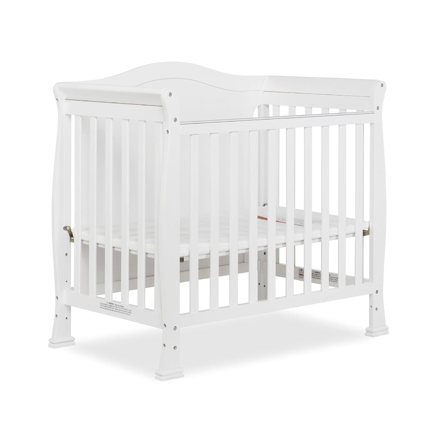Dream On Me Addison Full Panel 4in1 Convertible Mini Crib in White
