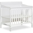 Dream On Me Aden Full Panel Baby Convertible 4in1 Mini Crib in White